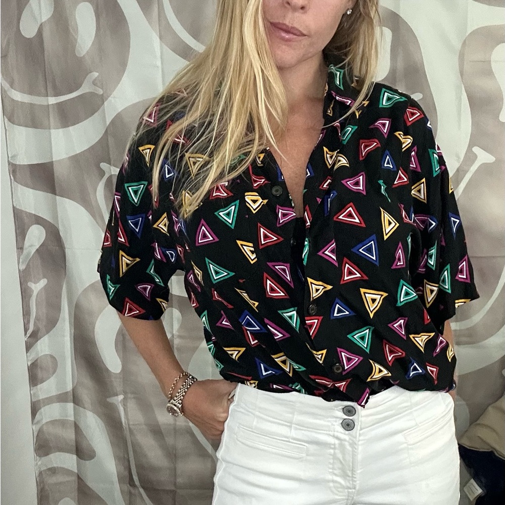 Vintage button up blouse